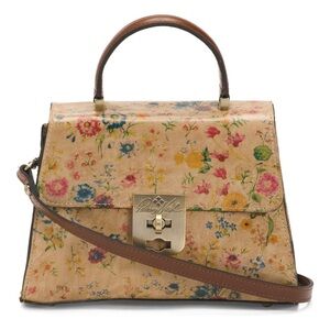 PATRICIA NASH
Leather Chauny Printed Top Handle Satchel With Strap